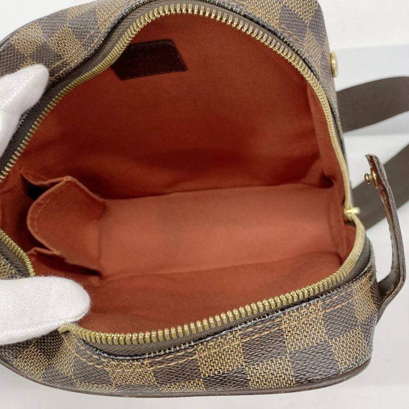 Louis Vuitton Shoulder Bag Damier Olaf PM N41442 Ebène Men's