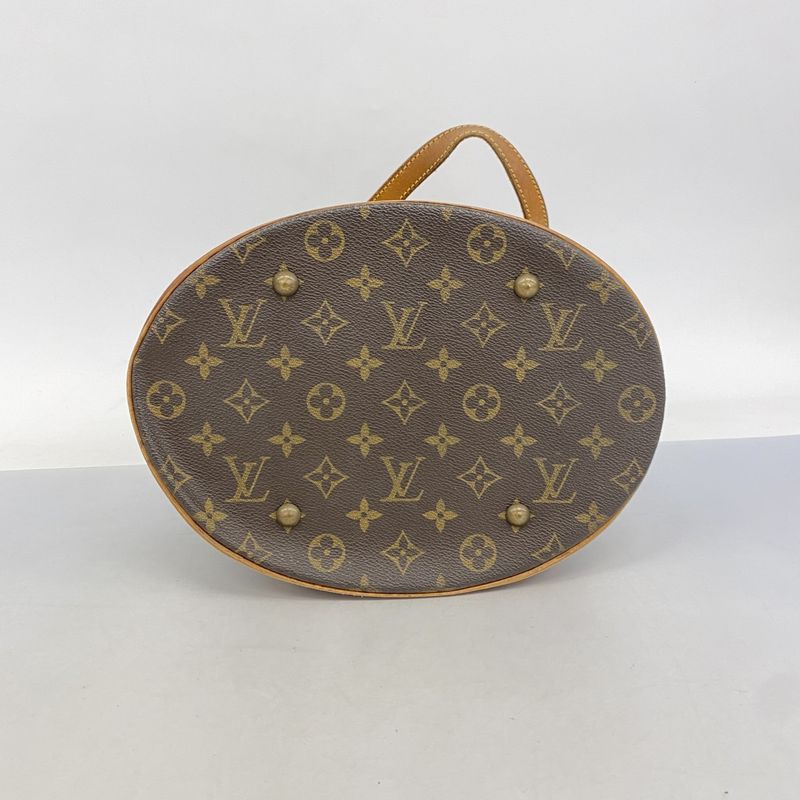 Louis Vuitton Tote Bag Monogram Bucket GM M42236 Brown Ladies