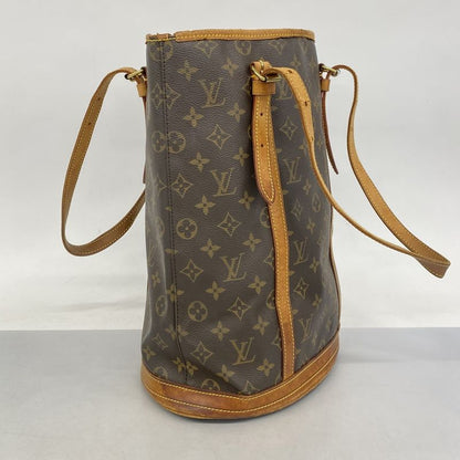 Louis Vuitton Tote Bag Monogram Bucket GM M42236 Brown Ladies