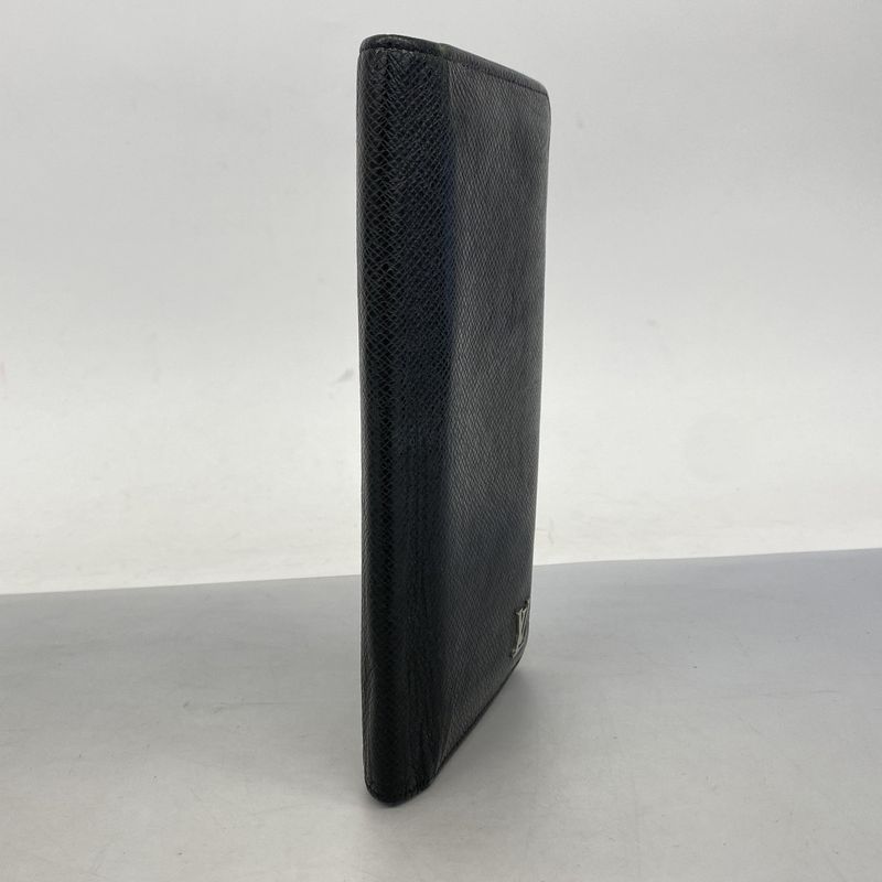 Louis Vuitton Long Wallet Taiga Portefeuille Brother M30285 Noir Black Men's