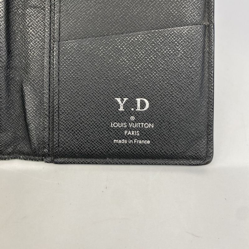 Louis Vuitton Long Wallet Taiga Portefeuille Brother M30285 Noir Black Men's