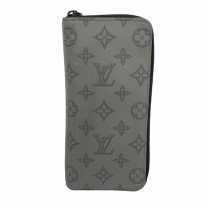 Louis Vuitton Long Wallet Monogram Shadow Zippy Wallet Vertical M81384 Gray