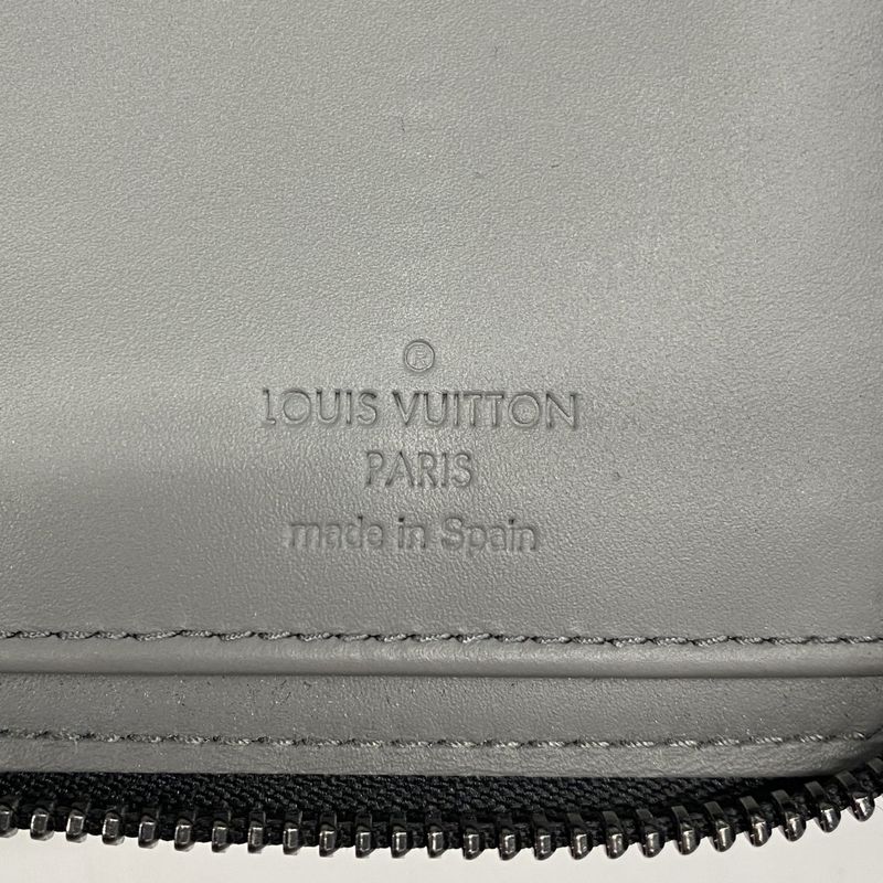 Louis Vuitton Long Wallet Monogram Shadow Zippy Wallet Vertical M81384 Gray