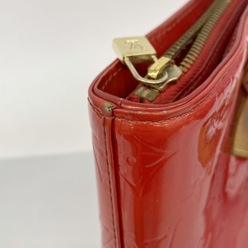 Louis Vuitton Tote Bag Vernis Houston M91092 Rouge Ladies