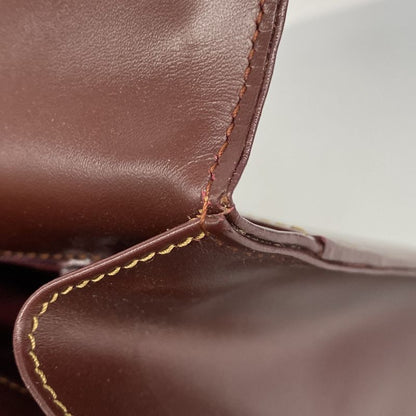 Cartier Handbag Must Leather Bordeaux Gold Hardware Women