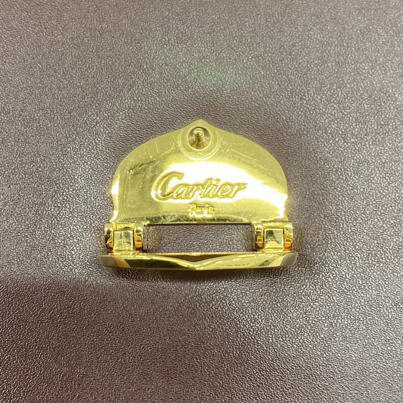 Cartier Handbag Must Leather Bordeaux Gold Hardware Women