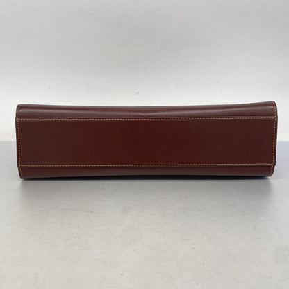 Cartier Handbag Must Leather Bordeaux Gold Hardware Women