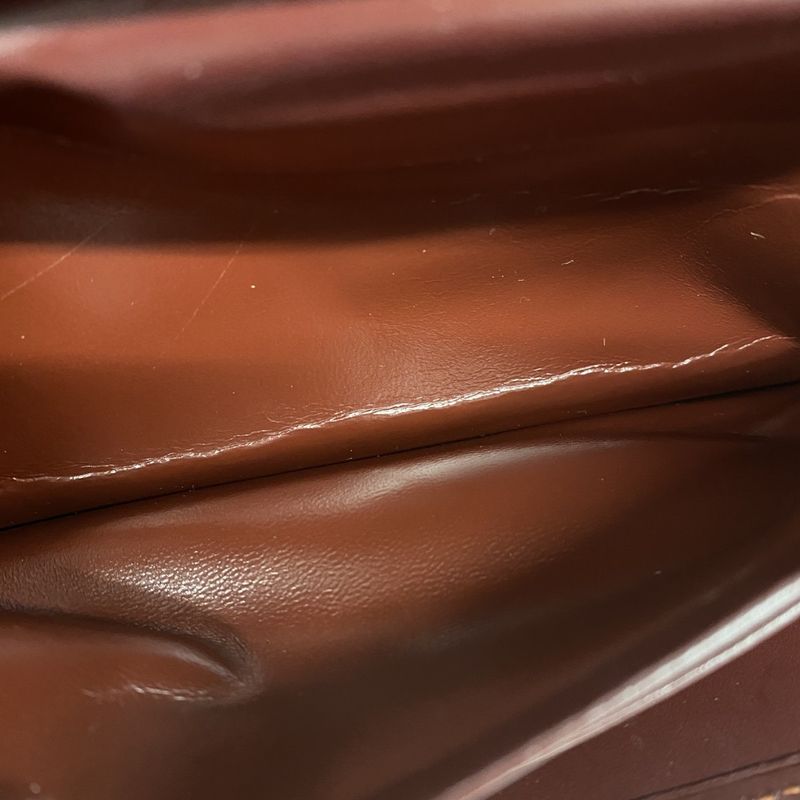 Cartier Trifold Long Wallet Must Leather Bordeaux Gold Hardware Ladies