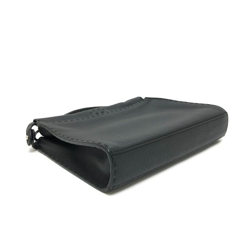 Fendi Handbag Selleria Peekaboo Fit Mini 7va422 Leather Black