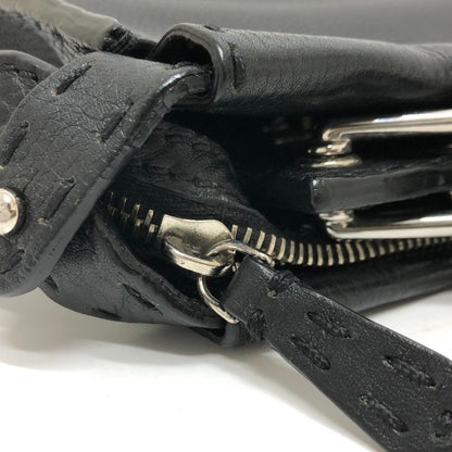 Fendi Handbag Selleria Peekaboo Fit Mini 7va422 Leather Black