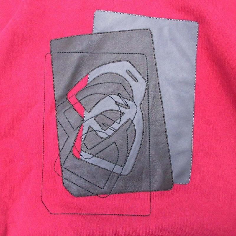 23AW Hermes Etriers Decales Armor Decaled Teal Leather Patch Hoodie Parka