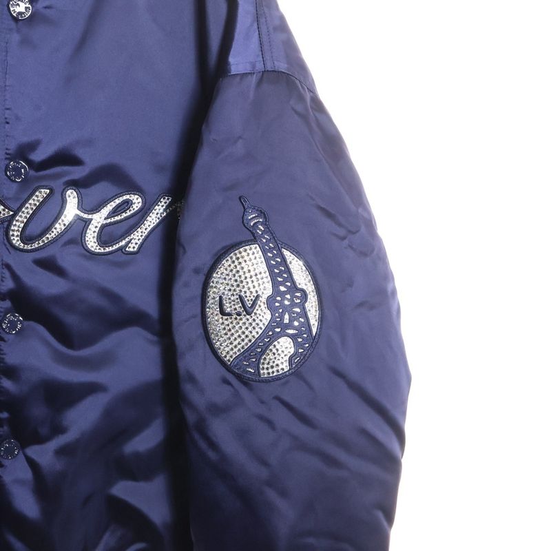 Louis Vuitton 25SS LV Vers Baseball Blouson Jacket Rhinestone Jacket Rm251q GPD