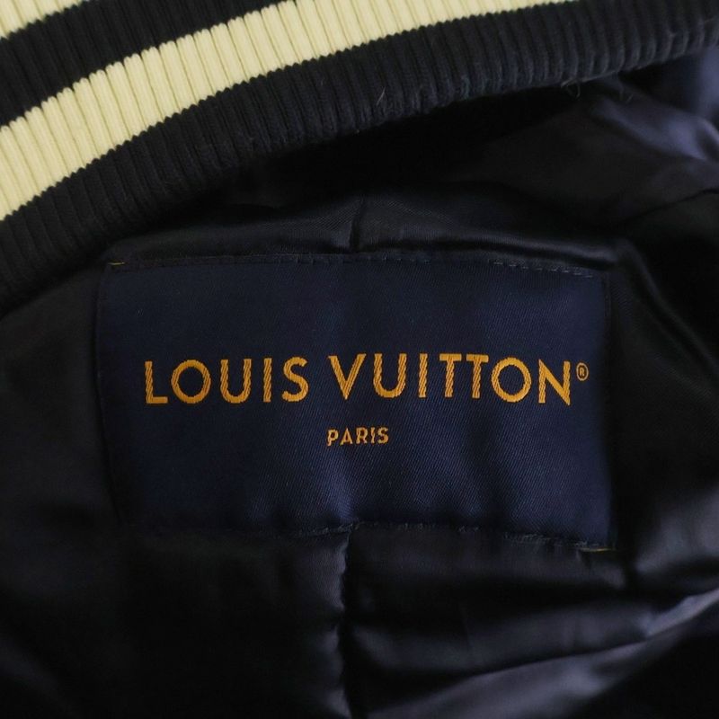 Louis Vuitton 25SS LV Vers Baseball Blouson Jacket Rhinestone Jacket Rm251q GPD