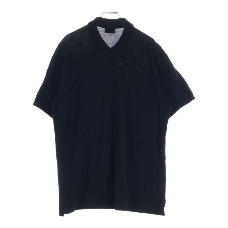 Fendi Monster Embroidery Pique Short Sleeve Polo Shirt Black Fy0985 A876