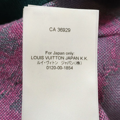Louis Vuitton 23 AW Graphic Logo Jacquard Pullover Hoodie Green Pink