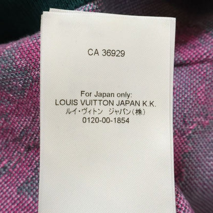 Louis Vuitton 23 AW Graphic Logo Jacquard Pullover Hoodie Green Pink