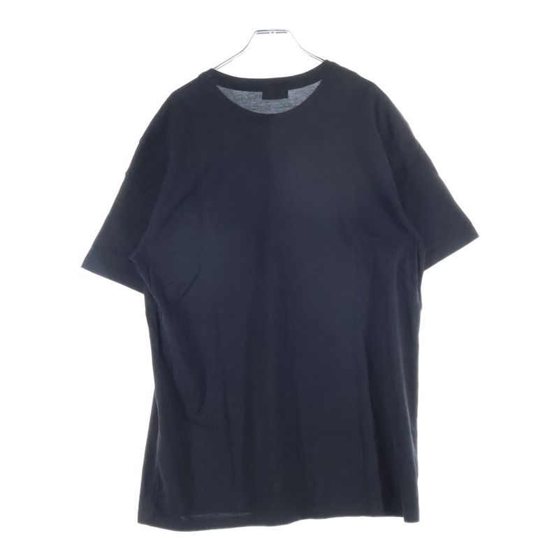 DIOR 21SS Atelier Logo Print Crew Neck Short Sleeve T-shirt Cut And Sewn Black