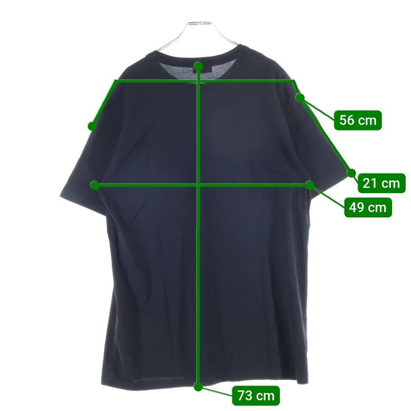 DIOR 21SS Atelier Logo Print Crew Neck Short Sleeve T-shirt Cut And Sewn Black