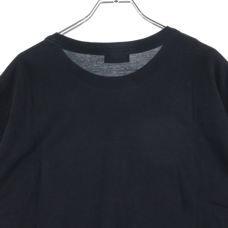 DIOR 21SS Atelier Logo Print Crew Neck Short Sleeve T-shirt Cut And Sewn Black