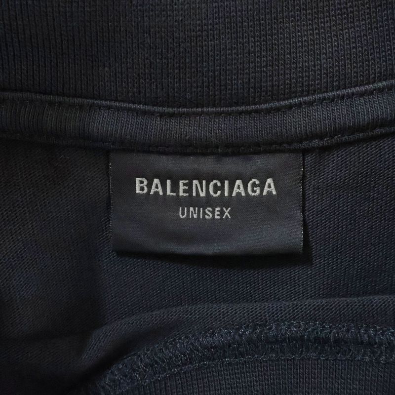Balenciaga 24AW Boxing Tee Print Distressed Oversized Short Sleeve T-shirt