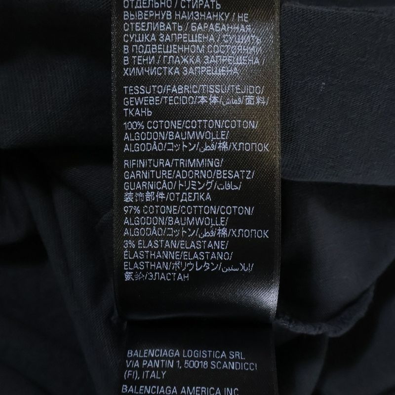 Balenciaga 24AW Boxing Tee Print Distressed Oversized Short Sleeve T-shirt