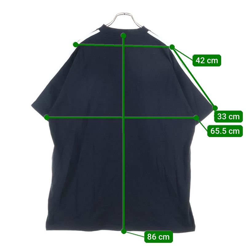 Balenciaga ×adidas S Cotton Crew Neck Tee Adidas Oversized Crew Neck Short