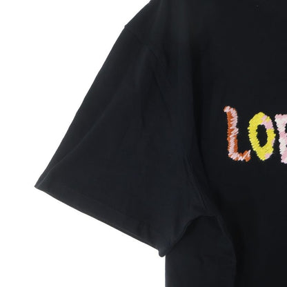 Loewe Multicolor Logo Embroidery Crew Neck Short Sleeve T-shirt Cut And Sewn