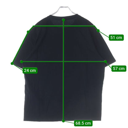 Loewe Multicolor Logo Embroidery Crew Neck Short Sleeve T-shirt Cut And Sewn