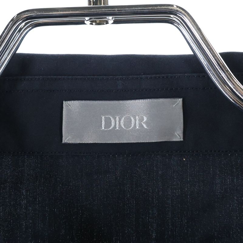 DIOR Patch Logo Hiyo Button Long Sleeve Shirt Black 313c545a1581