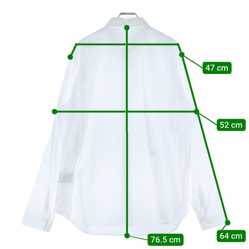 DIOR 17SS BEE Logo Embroidery Hiyo Button Long Sleeve Shirt White 733c518b1581