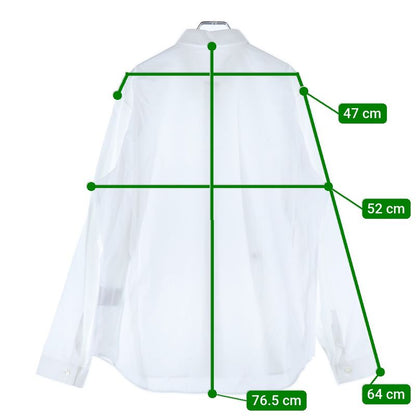 DIOR 17SS BEE Logo Embroidery Hiyo Button Long Sleeve Shirt White 733c518b1581