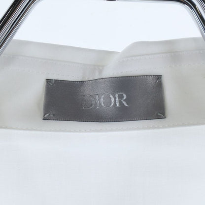 DIOR 17SS BEE Logo Embroidery Hiyo Button Long Sleeve Shirt White 733c518b1581