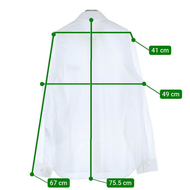 DIOR ×peter Doig Logo Embroidery Hiyoku Button Long Sleeve Shirt White 143c595b1