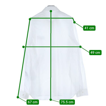 DIOR ×peter Doig Logo Embroidery Hiyoku Button Long Sleeve Shirt White 143c595b1