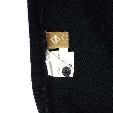 Christian Dior Sports Wool Knit High Neck Sweater Long Sleeve One Point