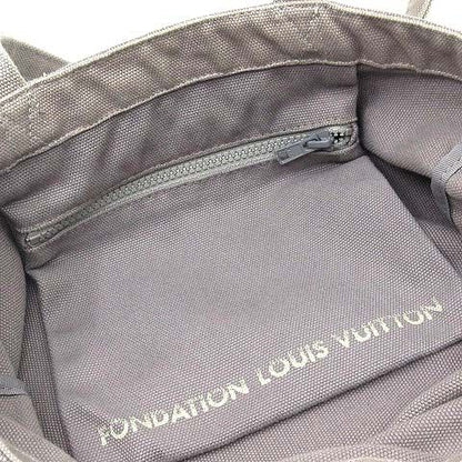 Louis Vuitton Fondation Louis Vuitton Museum Limited Canvas Tote Bag Gray AA