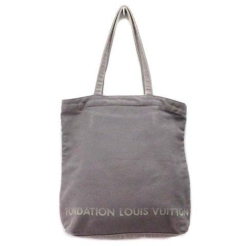 Louis Vuitton Fondation Louis Vuitton Museum Limited Canvas Tote Bag Gray AA