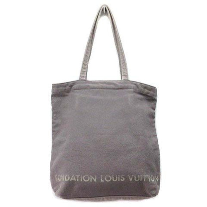 Louis Vuitton Fondation Louis Vuitton Museum Limited Canvas Tote Bag Gray AA