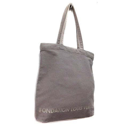 Louis Vuitton Fondation Louis Vuitton Museum Limited Canvas Tote Bag Gray AA