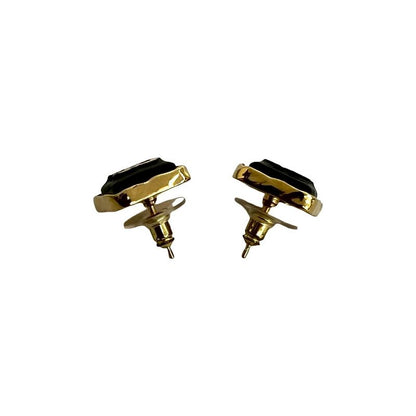 Chanel Coco Mark Motif Square GP Plated Earrings 23BK