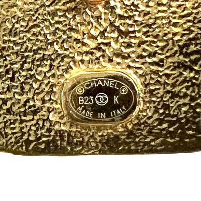 Chanel Coco Mark Motif Square GP Plated Earrings 23BK