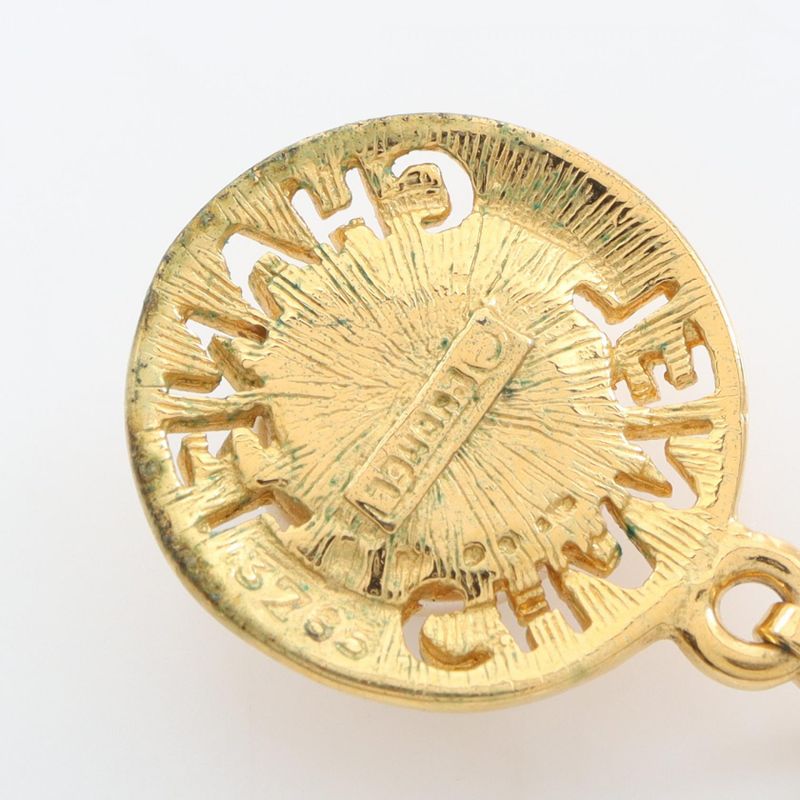 Chanel Necklace Logo GP (gold Plated) Necklace Ladies Used A