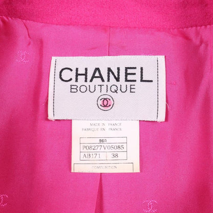 Chanel Coco Mark Gripoix Button Wool Jacket Women's