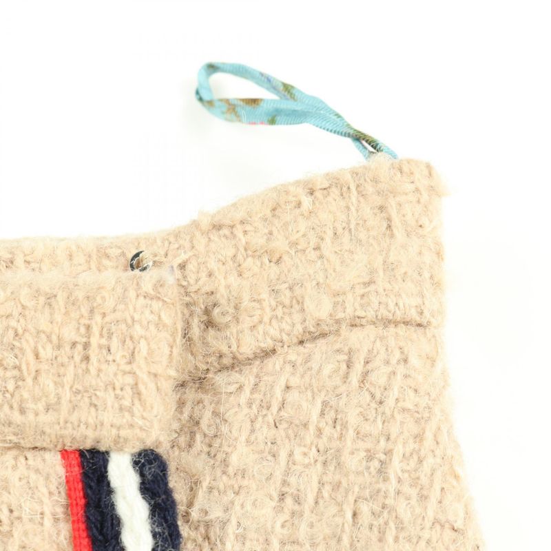 Gucci Skirt Sherry Line Tweed Beige Wool Skirt Women's Used A