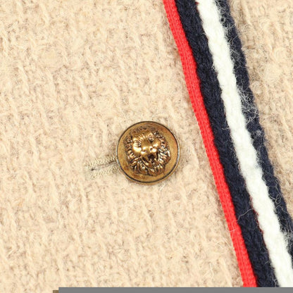 Gucci Skirt Sherry Line Tweed Beige Wool Skirt Women's Used A