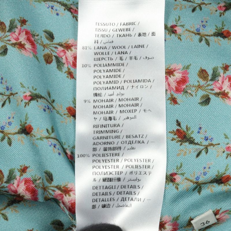 Gucci Skirt Sherry Line Tweed Beige Wool Skirt Women's Used A