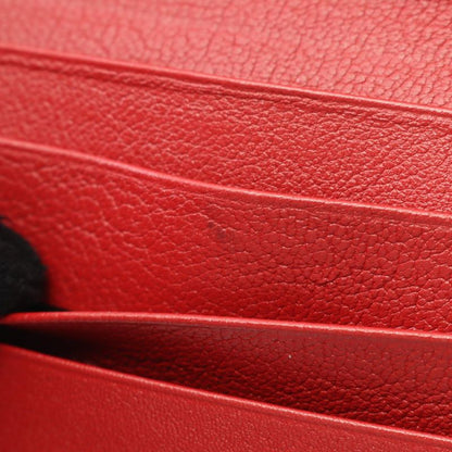 YVES Saint Laurent Bifold Wallet Monogram 352906 Red Leather Bifold Wallet