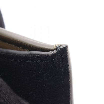 Celine Handbag Trapeze Medium Khaki Black Ivory Leather Suede Trapeze Medium