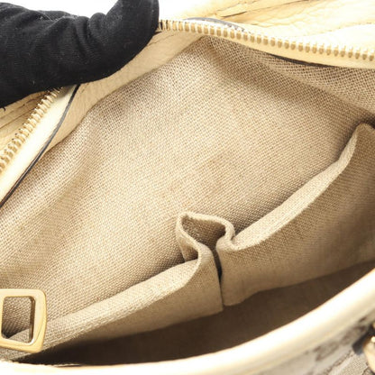 Gucci Tote Bag Brie GG Canvas 449241 Beige Ivory Canvas Leather Brie 2way