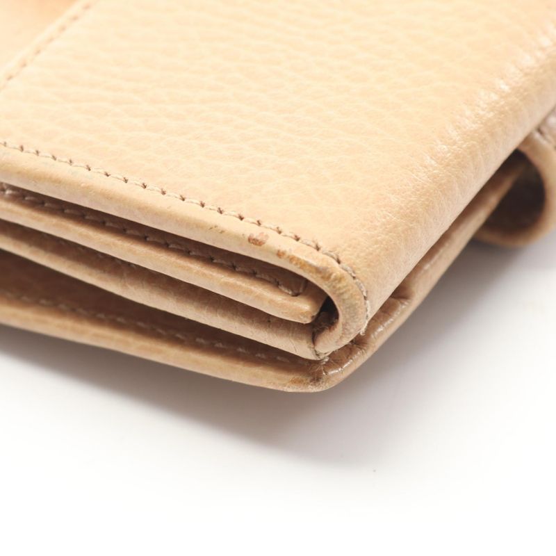 Gucci Bifold Wallet Interlocking G 615525 Beige Leather Interlocking G Bifold